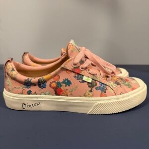 Cariuma x Vincent Van Gogh Sneakers Shoes Canvas Floral Women Sz 10 Men 8.5 New